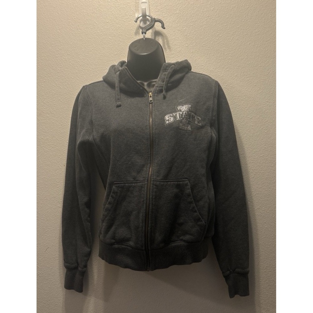 Iowa State Cyclones Full zip Hooded Sweatshirt With Rhinestones Size‎ Small